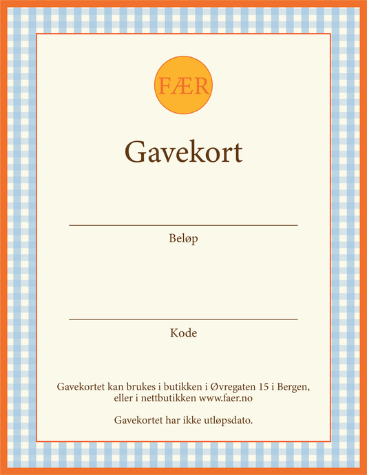 Gavekort